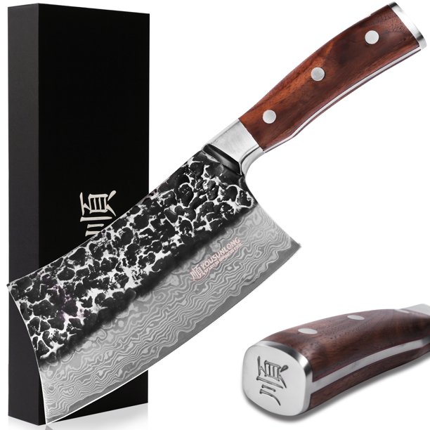 YOUSUNLONG Chopper Knife 7 Inch Meat Cleaver Butcher Axe Bone Chopper