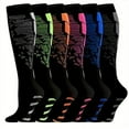 thumbnail image 1 of Ohufall Long Length Sports Home Tube Socks Pattern Socks For Adult Winter Warmth And Pressure Socks, 1 of 1