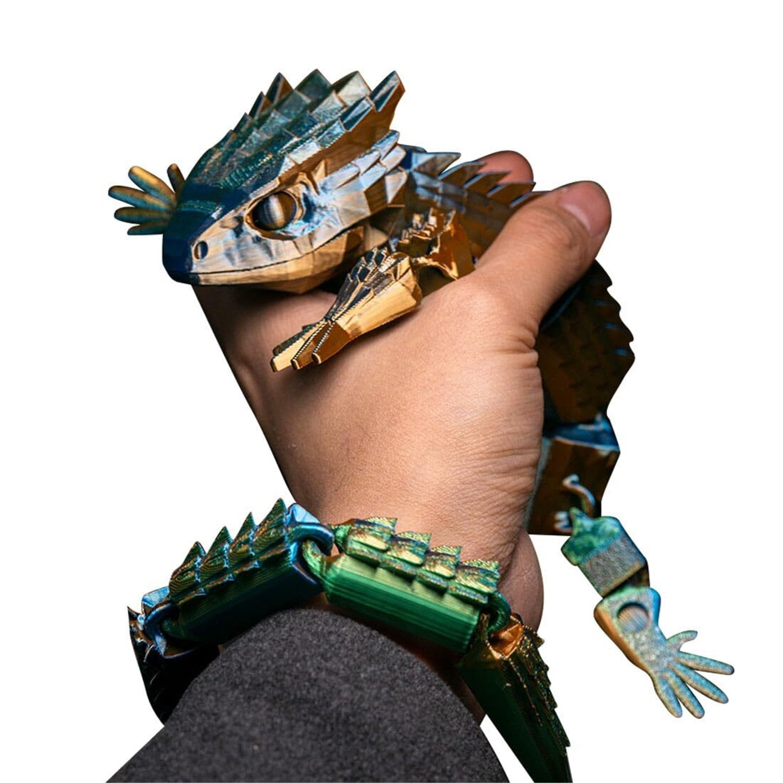1pc 3D Printed Lizard With Movable Joints, Articulated Lizard, 3D Printed Animal Fidget  Art Piece Home Decor Christmas Birthday Gift