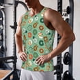 thumbnail image 5 of Salouo Christmas Donuts for Men's Tank Tops,Sleeveless Muscle Shirts for Men Quick Dry Workout Tank Top Gym Muscle Tee Fitness Bodybuilding Sleeveless T Shirt-XX-Large, 5 of 7