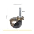 thumbnail image 4 of OFFIGAM 4Ud Caster Universal Para Muebles Con PP Multicolor Rotación 360 Silencioso, 4 of 8