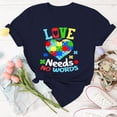 thumbnail image 4 of CHENge Autism Awareness Shirt Women Autism Support Month T Shirts Autism Mom Tee Autistic Acceptance Inspirational Tops, 4 of 4