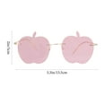 thumbnail image 3 of KAKOWELY 1 par de gafas de sol de moda sin montura para fiesta, gafas con forma de manzana, gafas para mujeres y hombres, 3 of 4