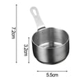 thumbnail image 1 of beisidaer Pot à Sauce 100Ml en Acier Inoxydable Mini Casserole - Argent P, 1 of 6