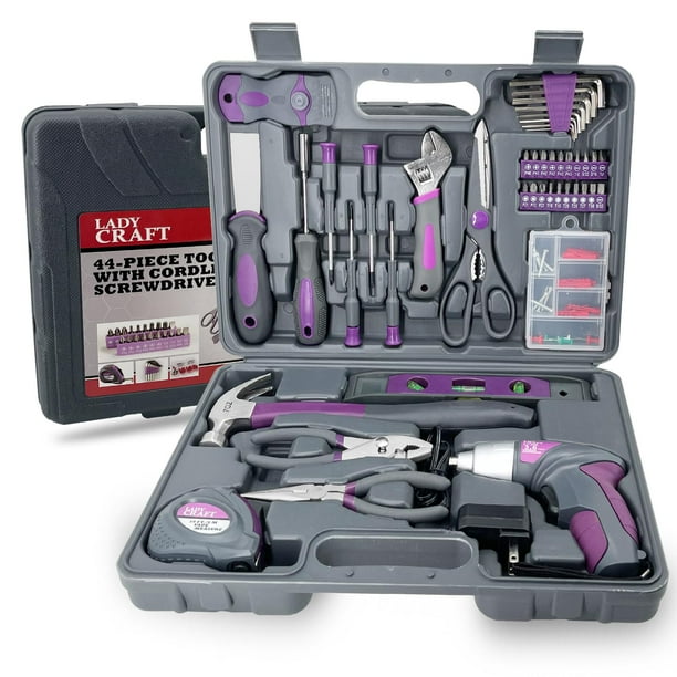 Juego de herramientas para destornilladores inalámbricos, 4 V, 44 unidades, con funda Werktough