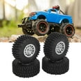 thumbnail image 1 of 4 PCS RC Wheels And Tires Aluminum Alloy Fits For  1/18 TRX4M Remote Control Car, 1 of 8