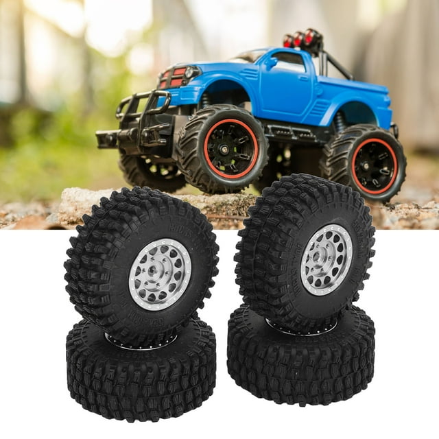 4 PCS RC Wheels And Tires Aluminum Alloy Fits For 1/18 TRX4M Remote Control Car