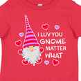 thumbnail image 4 of Inktastic I Luv You Gnome Matter What with Gnome and Hearts Boys or Girls Toddler T-Shirt, 4 of 5