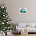 thumbnail image 2 of Merry Christmas Farm Fresh Trees Sign Holiday Graphic Art Gray Framed Art Print Wall Art, 2 of 7