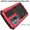 thumbnail image 3 of ELEHOLD for Samsung Galaxy S24 Case,Outdoor Sports Military Heavy Duty Full Body Cover with Built in Screen Protector Hidden Kickstand Shockproof Dustproof Case for Samsung Galaxy S24,Red, 3 of 9