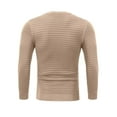thumbnail image 3 of Crew Neck Sweater for Mens Knitted Pullover Sweaters with Solid Stripe, 3 of 4