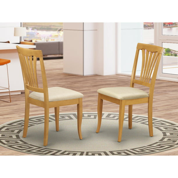 Avc Oak C Avon Chair With Cushion Seat, Oak Dining Room Chairs With Cushions