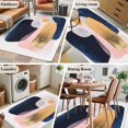 thumbnail image 5 of 3'x5' Area Rugs, Navy Blue Yellow Pink Indoor Outdoor Area Rug for Living Room Bedroom, Modern Abstract Art Geometric Washable Bathroom Rugs Kitchen Floor Carpet Mats Home Decor Aesthetic, 5 of 8