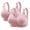 Pink, variant on Women's 2 Pc Push up Bras Wireless Comfort Supportive Lift Lace Full Coverage Bralettes Plus Size Everyday Bras