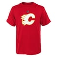 thumbnail image 1 of T-shirt à Logo Principal pour Jeunes Calgary Flames NHL - Rouge/blanc, 1 of 1