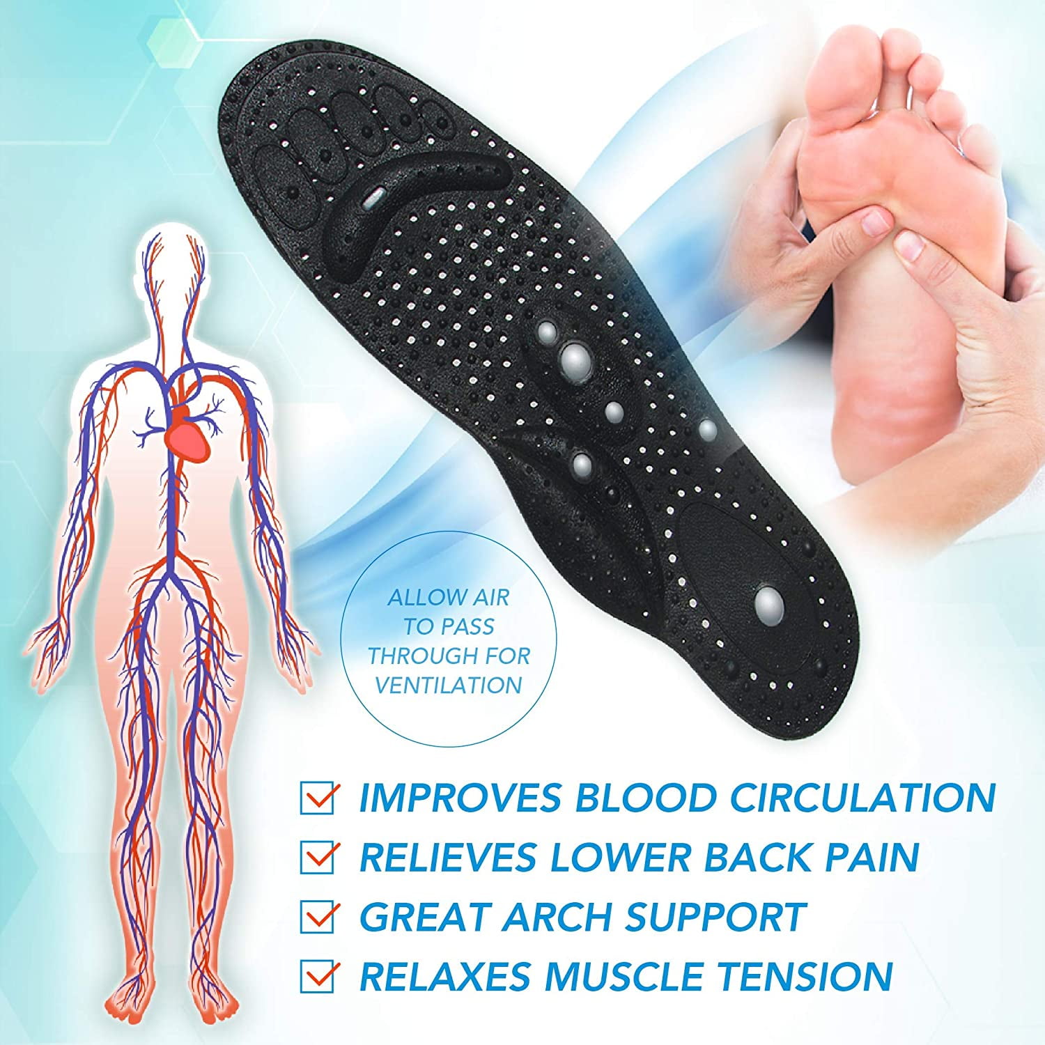 Tropical shiatsu hotsell acupressure insoles