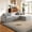 Grey corduroy+Left lounge chair, variant on 105" Boneless Cloud Sectional Sofa, Modular L-Shaped Couch with Removable Corduroy Cover & Memory Foam, No Assembly Required
