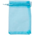 thumbnail image 2 of 10Pcs Organza Gift Bags with Drawstring Wedding Party Favor Pouches Deep Sky Blue 15x10cm Organza Pouches for Potpourri Rectangular Shape Wedding Party Holiday Gift Packaging, 2 of 4