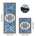 thumbnail image 4 of Kitchen Mats for Floor 2 Piece Set Non Slip Anti Fatigue Kitchen Rug Set Waterproof Cushioned Kitchen Rugs and Mats Comfort Standing Desk Mat for Office,Home,Laundry Room, 4 of 7