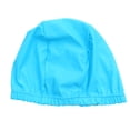 thumbnail image 4 of 6 piezas gorro de baño para adultos gorro de natación de poliéster elástico gorro de natación de color sólido unisex gorros de ducha accesorio de natación (azul cielo), 4 of 6