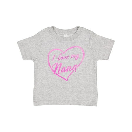 

Inktastic I Love My Nana in Pink Chalk Heart Gift Baby Boy or Baby Girl T-Shirt