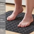 thumbnail image 4 of Bath Mat for Shower: Soft Silicone 21X21 Inch Bathtub Mat Non Slip with Suction Cups Bath Mat for Tub for Bathroom for Kids Elderly Extra Large Shower matt Machine Washable - Black, 4 of 5