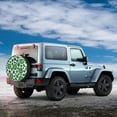thumbnail image 3 of Balery Leopard print St. Patrick's Day Tire Covers - Tough Tire Wheel Protector for Truck, SUV, Trailer, Camper, RV -16 inch, 3 of 8