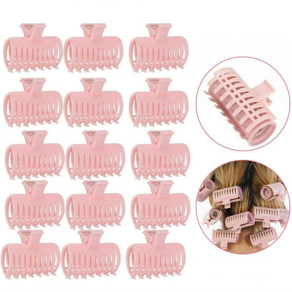 Kritne Hair Clip, Hair Roller Tool, 15Pcs/Set Curler Clip Hair Roller Fixing Clamp Holding Section Claw Hairdressing Tool