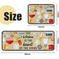 thumbnail image 2 of 2Pcs Kitchen Floor Mat Resistant Set Kitchen Floor Mats for Kitchen Non Slip Waterproof Standing Kitchen Runner Mats 17\u201dx24\u201d+17\u201dx48\u201d, 2 of 6