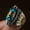 Six-character mantra Taotie pattern ring, variant on Six Character Mantra Dzi Bead Spinning Ring Tibetan Style Buddhist Rotating Prayer Ring for Men Adjustable Meditation Ring