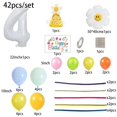 thumbnail image 1 of Juego de globos de margaritas para niños, torre de globos Digital blanca 1-9 de 32 pulgadas, decoración de fiesta de feliz cumpleaños, suministro de manualidades DIY, 42 piezas, 1 of 4