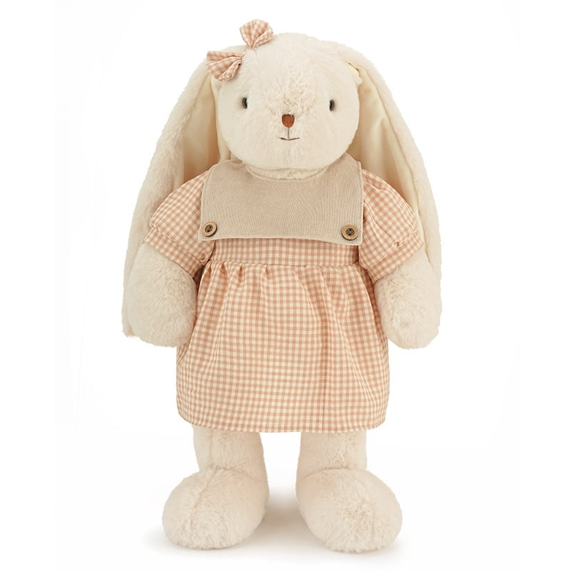 Hugs Baby Easter Bunny Stuffed Animals with Cotton,Safe Material Soft Washable Stuffed Bunny,Cute Plush Toy Rabbit Easter Decoration Birthday Gift