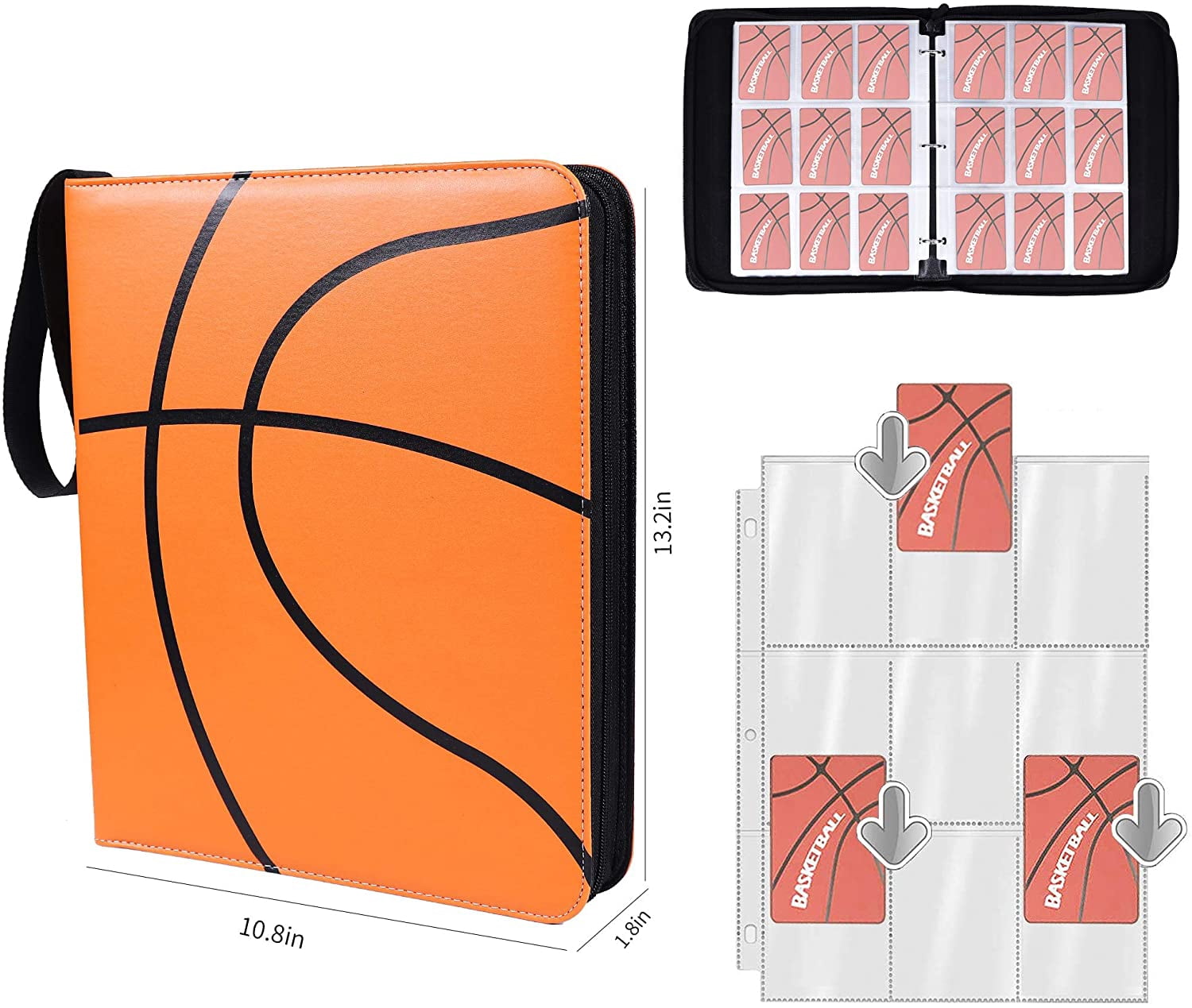 pokemon card binder holder 4-Pocket Black Toploader Binder for Trading Cards – Cardshellz