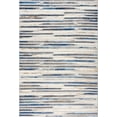 thumbnail image 2 of Abani Dunes Collection Grey Blue 5' x 8' Striped Contemporary Area Rug, 2 of 5