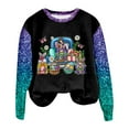 thumbnail image 4 of TAIAOJING Womens Comfortable Easter Print O Neck Sweatshirt Round Neck Fit Pullover Tops Long Sleeve Workout Shirts Loose Blouse, 4 of 7