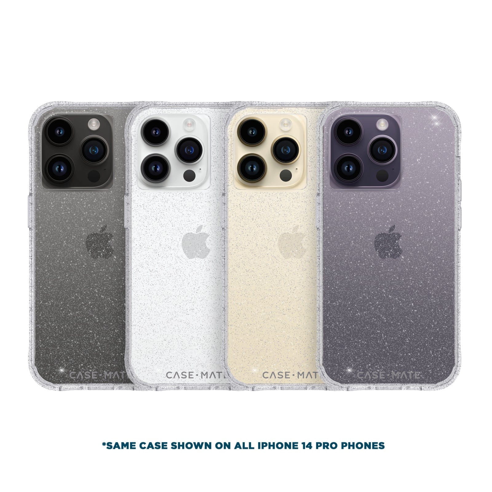 Case-Mate Apple iPhone 14 Pro Case [Wireless Charging Compatible] - 10Ft. Drop Protection - Sheer Crystal