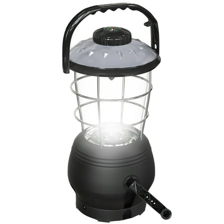 Crank Dynamo Lantern- with Built In Compass- 180 Lumen 12-LED with Adjustable Settings for Camping, Emergency by