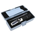 thumbnail image 2 of Handheld Refractometer, Aluminum Milk Meter Refractometer Auto Temp Compensation Comfortable Grip 0 To 20 Percent Quick Results  For Protein Moisture, 2 of 8
