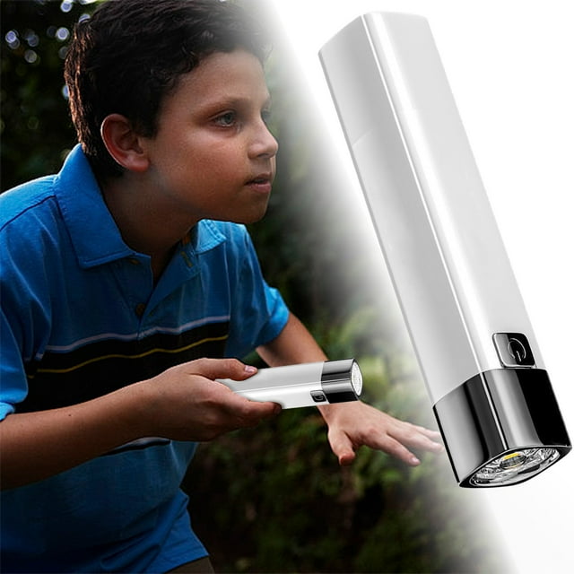 High Intensity USB Rechargeable Flashlight and Portable Phone Charger for Emergency Power and Outdoor Exploration