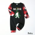 thumbnail image 5 of Jenny Christmas Pajama Sets For Family, Believe Bigfoot Print, Plus Size Available, Long Sleeve Top and Matching Bottoms, 5 of 7