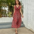 thumbnail image 3 of Bandana Style Print Dress Fashion Boho Beach Long Dresses Female Party Printed Maxi Dress, 3 of 9