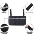 thumbnail image 5 of SHCKE Wheelchair Side Bag Electric Wheelchair Armrest Bags Rollator Bag Wheelchair Storage Pouch Bag Wheelchair Side Organizer, 5 of 8