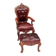 thumbnail image 1 of 2 sillas y taburetes a escala 1/12 Perfecl muebles accesorios para muñecas decoración Marrón oscuro, 1 of 8