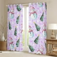 thumbnail image 2 of Feelyou Teens Winter Snowman Black Out Curtains, Dreamy Fairy Tale Curtains Pack of 2 (42x63 Each), Christmas Dots Tree Bedroom Curtains, Window Curtains Home Decor, 2 of 6