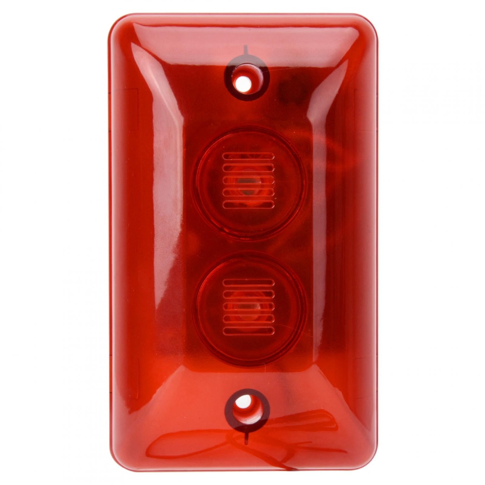 LYUMO Security Alarm,12V Wired Alarm Strobe Siren Sound Siren Flashing Light Security Alarm System, Alarm Strobe