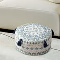 thumbnail image 4 of Cubierta de Puf sin relleno Macarena reposapiés decoración de estar Azul, 4 of 8