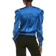 thumbnail image 2 of Ramy Brook womens  Mammie Blouse, m, Blue, 2 of 3