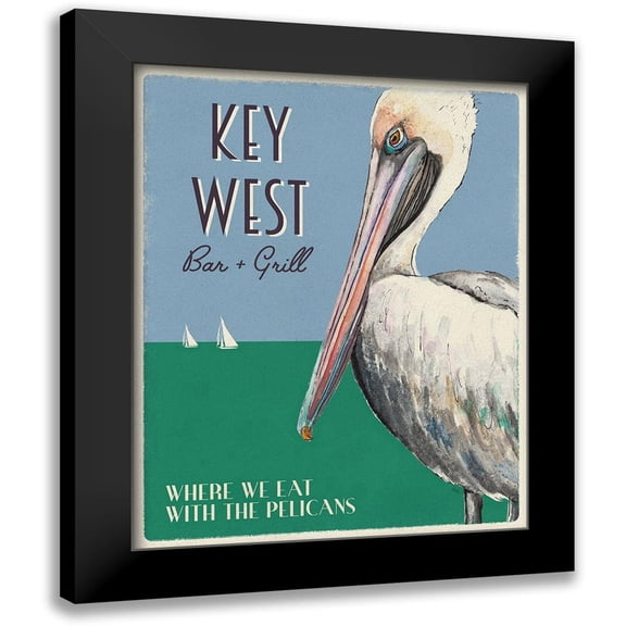 Pinto, Patricia 12x14 Black Modern Framed Museum Art Print Titled - Key West