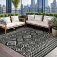 thumbnail image 3 of Beverly Rug Outdoor Area Rugs, Waterproof Patio Porch Garden Black and White, 9'x12', 3 of 8