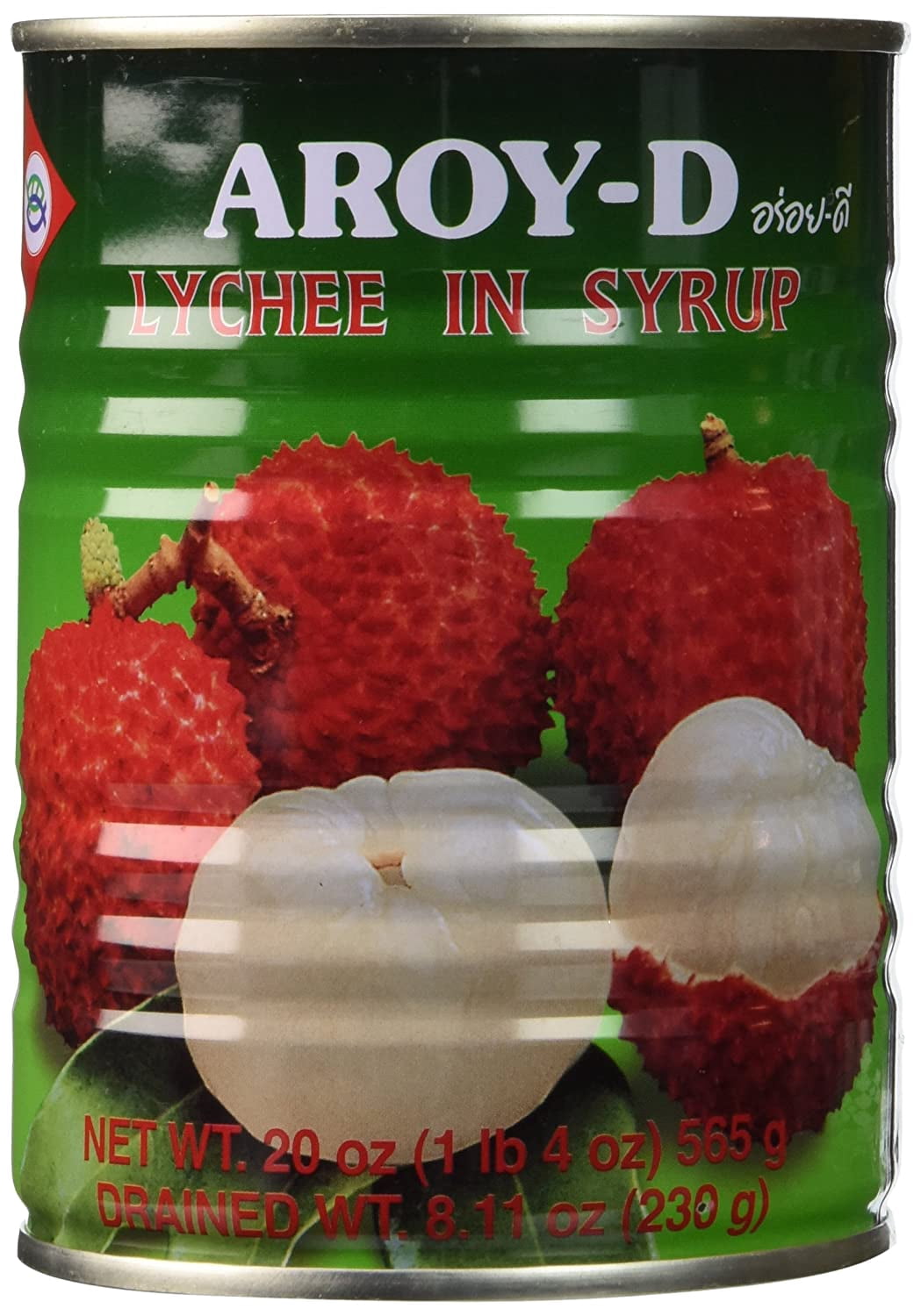 NineChef Bundle - Aroy-D AroyD Lychee in Syrup - 20oz (Pack of 3) + 1 NineChef Brand Coffee Spoon